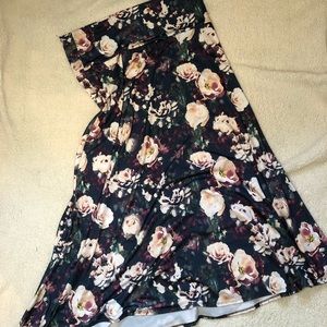 Lularoe Maxi Skirt Roses